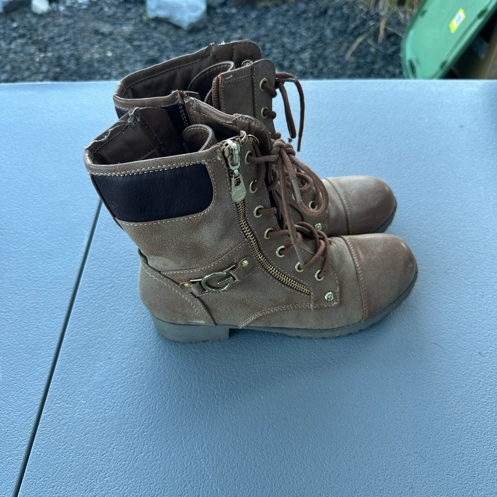 Guess Brown and Black Kids Boots